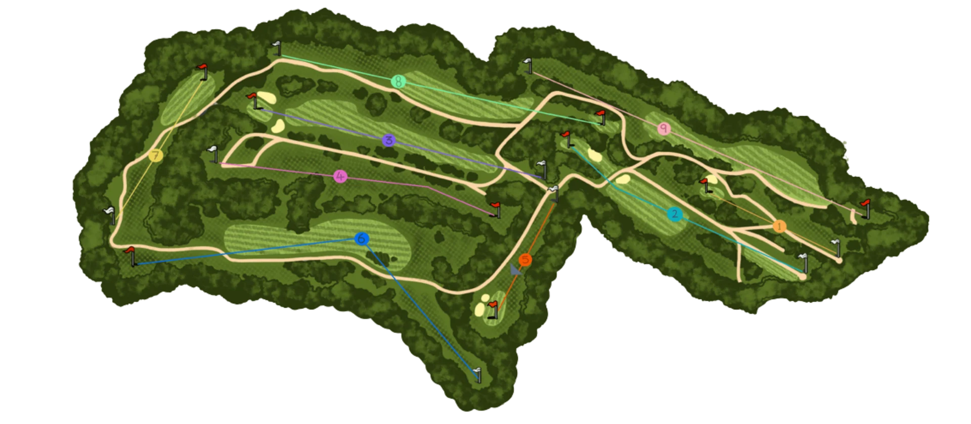Horam Park course map