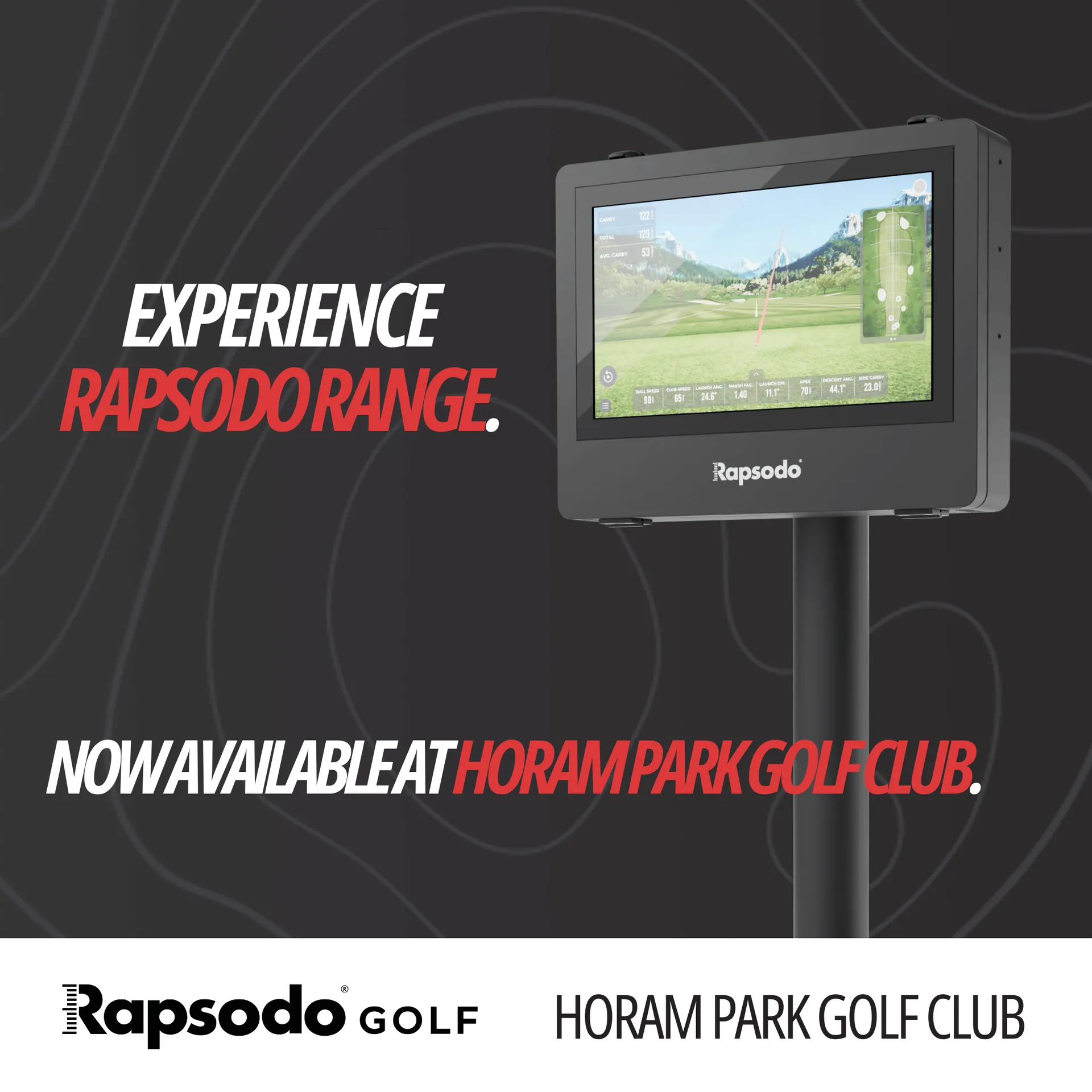 Rapsodo Range system in a bay